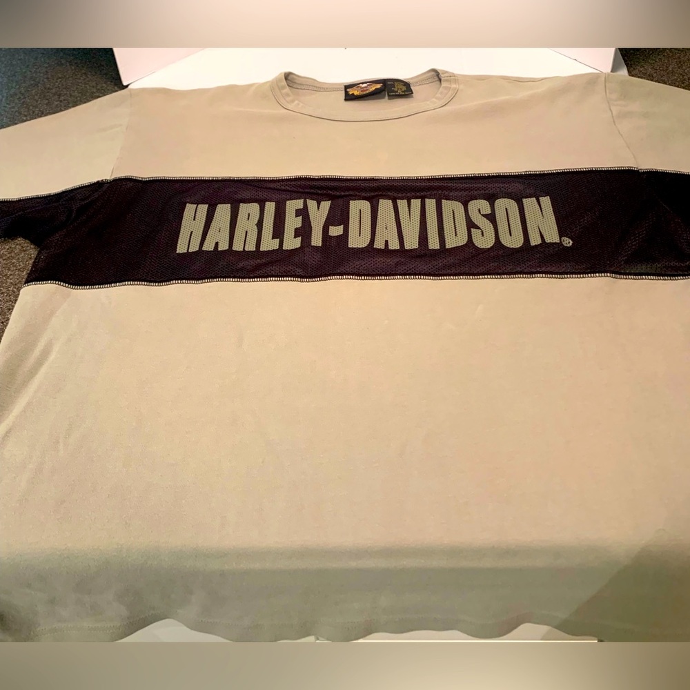 Harley Davidson Short Sleeve Jersey Style Shirt Size XL